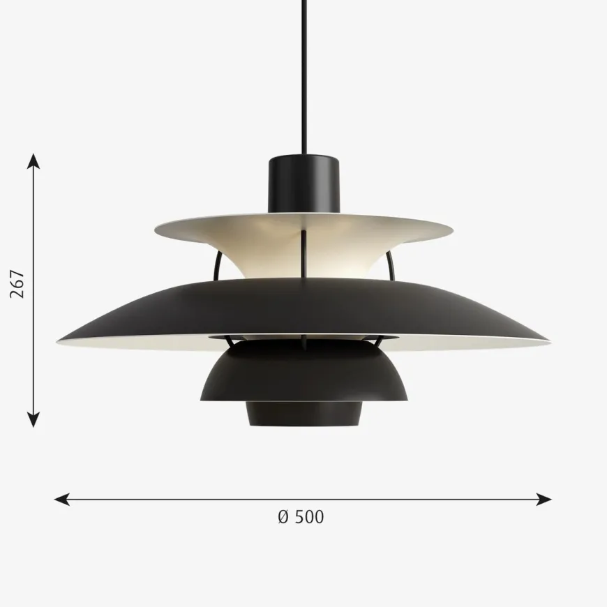 Louis Poulsen PH 5 pendel - Ø500