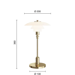 Louis Poulsen PH 2/1 Portable bordlampe