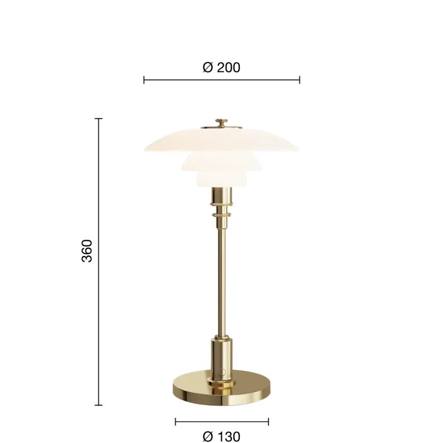 Louis Poulsen PH 2/1 Portable bordlampe