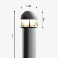 Louis Poulsen Waterfront Pullert mast for nedgraving