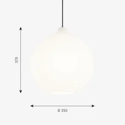 Louis Poulsen Wohlert taklampe Ø35 - Opal