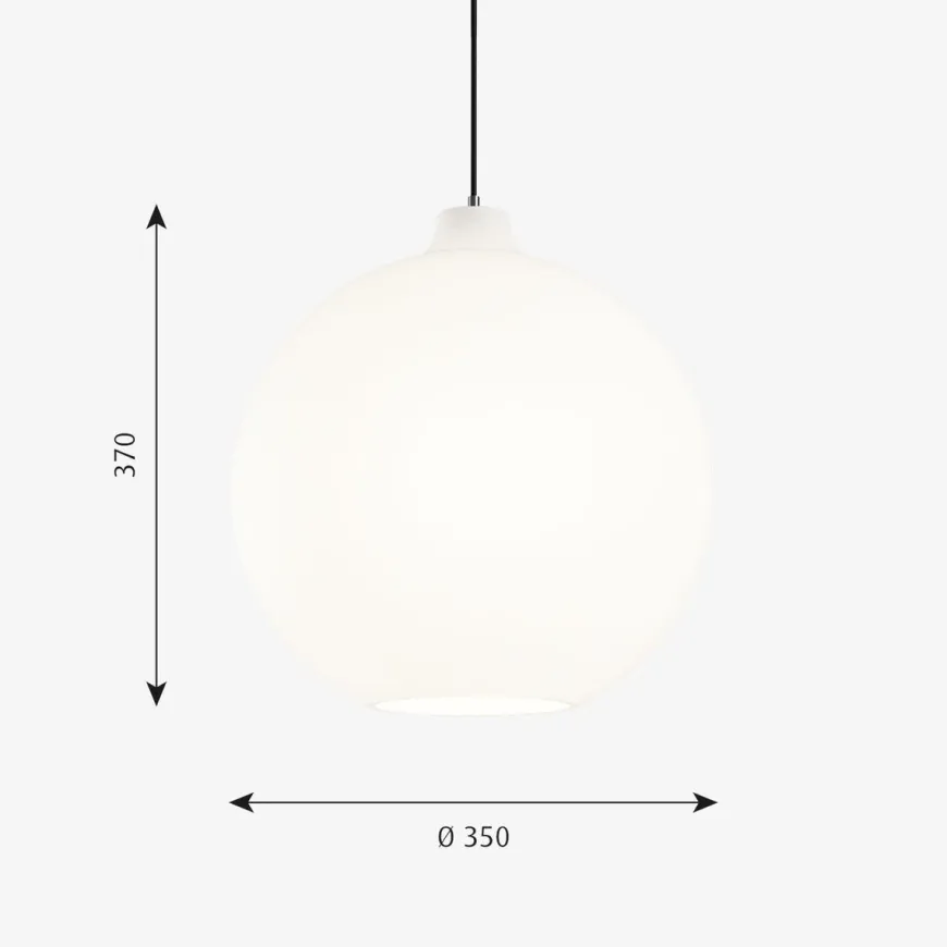 Louis Poulsen Wohlert taklampe Ø35 - Opal