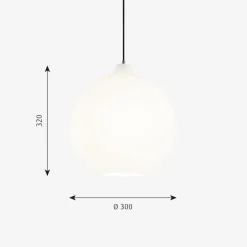 Louis Poulsen Wohlert taklampe Ø30 - Opal