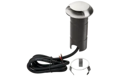 Luna Deco 1 uplight utendørs 3W 3000 Kelvin IP67 - Rustfritt stål