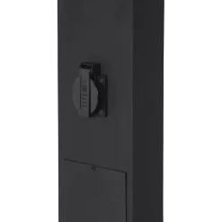 Luton pullert 100 cm m/stikkontakt E27 - Svart