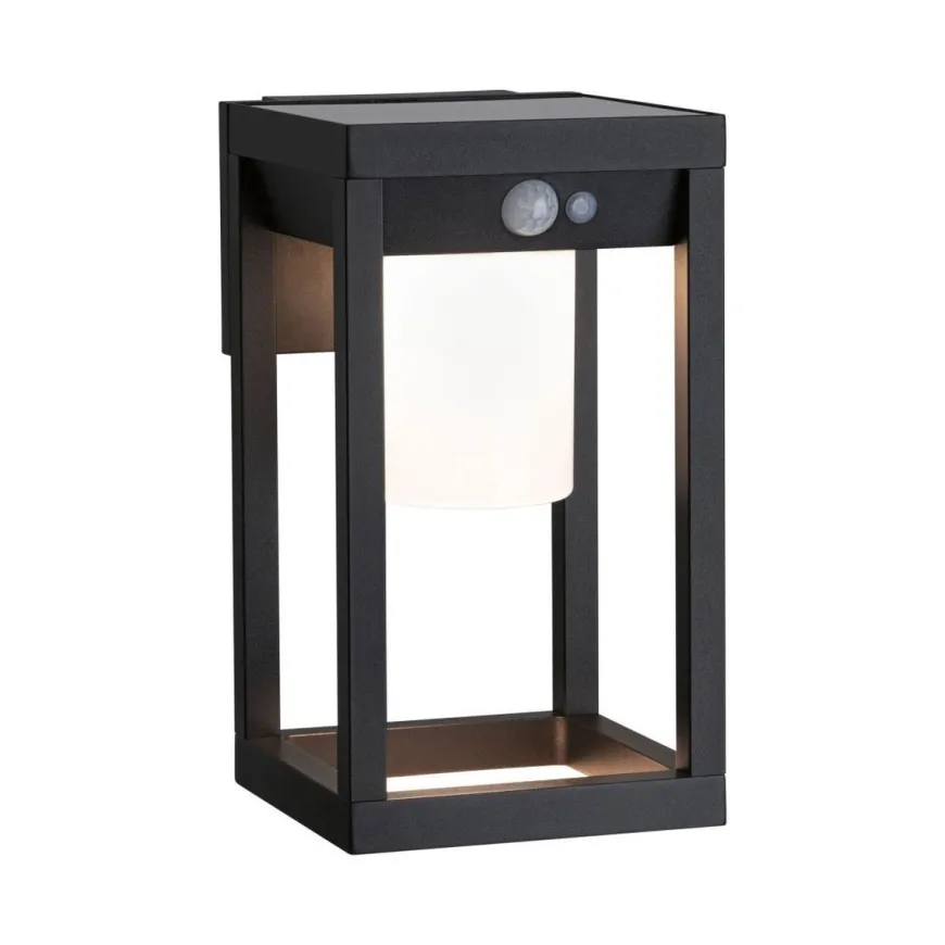 Marisol vegglampe utendørs 5,5W 3000 Kelvin m/bevegelses sensor - Solcelle