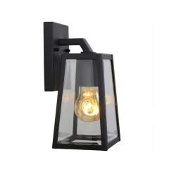 Matsol vegglampe utendørs E27 - Svart