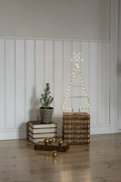 Messing juletre 60 cm 45 LED