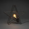 Metallstjerne 36 cm - Svart