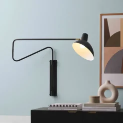 Metropole Deluxe vegglampe medium - Svart