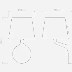 Millie vegglampe - IP44