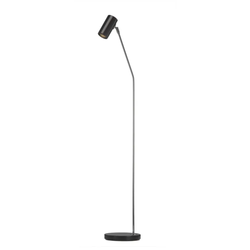 Minipoint gulvlampe - Svart/Krom