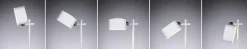 Mobil portabel bord/vegglampe oppladbar 1,6W 2700-6500 Kelvin