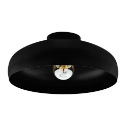 Mogano takplafond 40 cm E27 - Svart