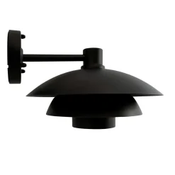 Morph D30 utendørs vegglampe IP44 - Svart