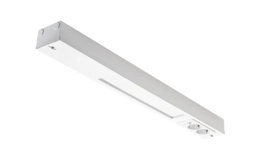 Namsen 600 benkarmatur m/2 stikk 2700 Kelvin dimbar 12W - Hvit
