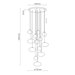 Nebia rondell takpendel 13-lys