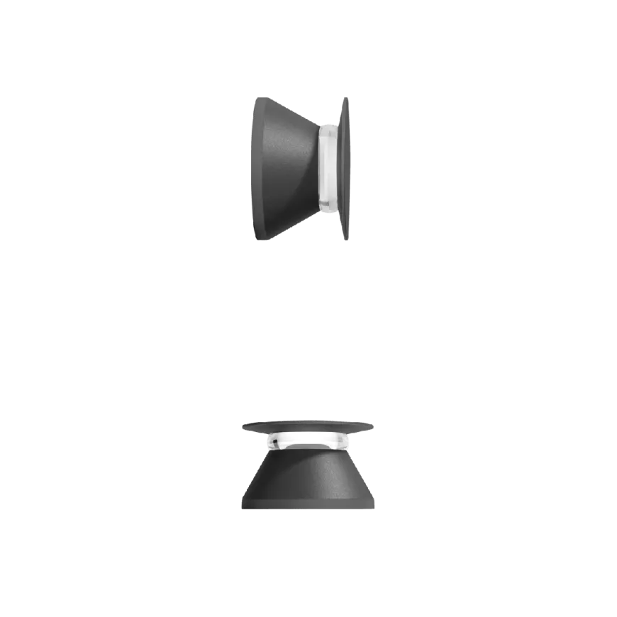 Netus vegglampe utendørs 8W IP65 - Mørk grå