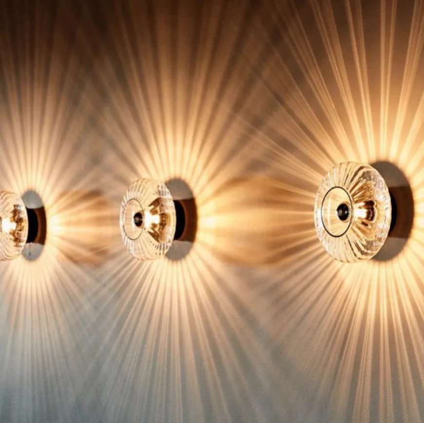 New Wave Optic 26 Wall Lamp - Klar