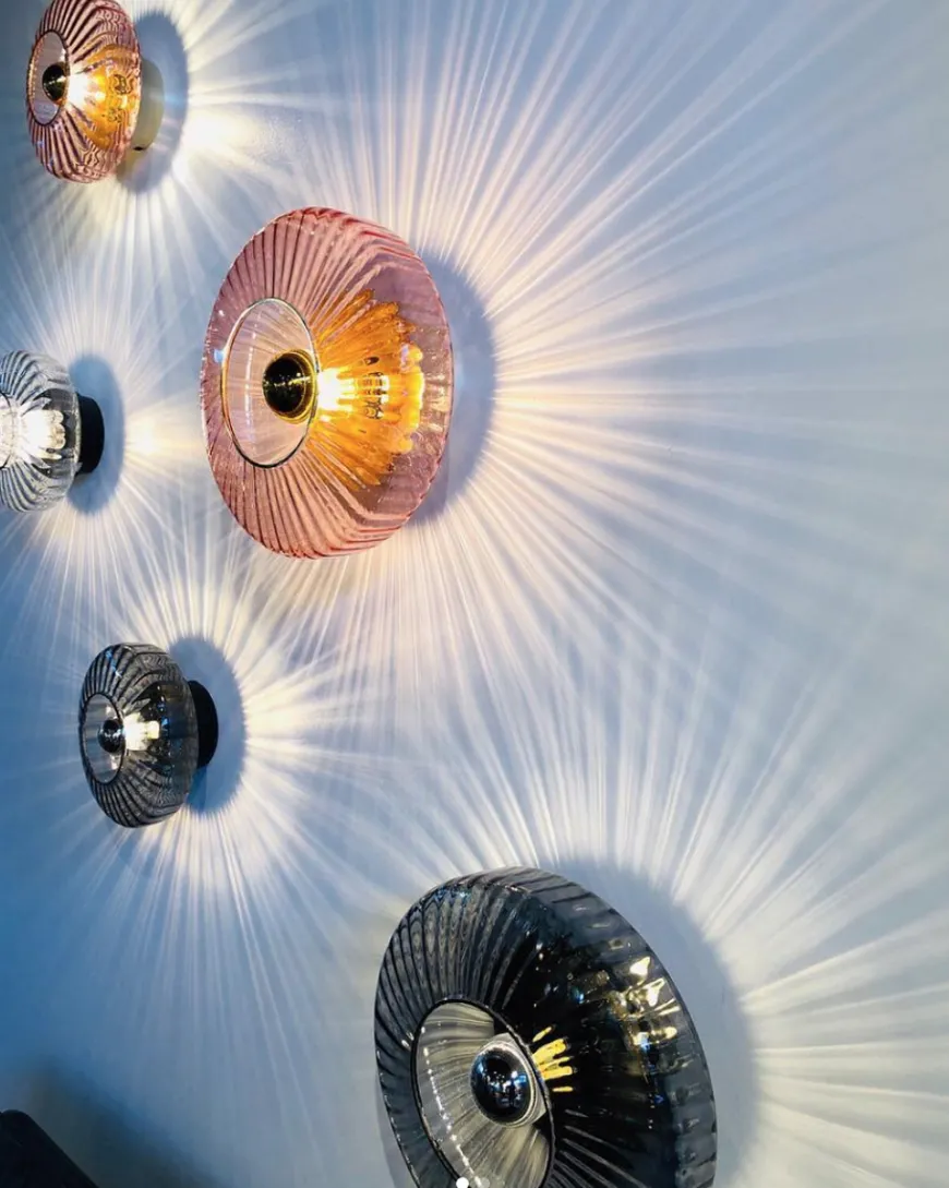 New Wave Optic 26 Wall Lamp - Rose