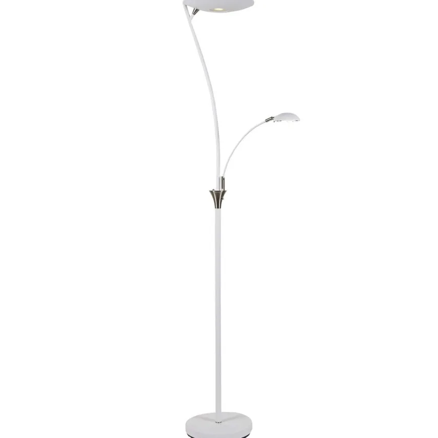 Nora gulvlampe m/lesearm 25+5W 180 cm 3000 Kelvin - Dimbar