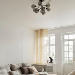 Nuura Apiales 9 ceiling svart/optic glass