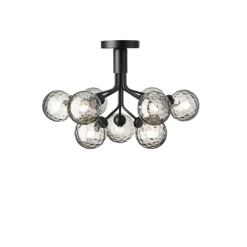 Nuura Apiales 9 ceiling svart/optic glass