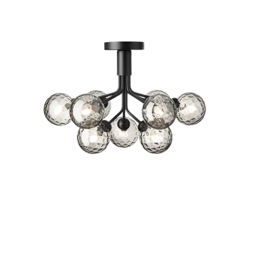 Nuura Apiales 9 ceiling svart/optic glass