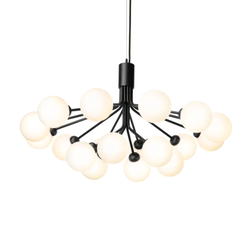 Nuura Apiales 18 satin svart/opal
