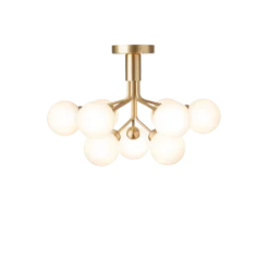 Nuura Apiales 9 taklampe messing/opal
