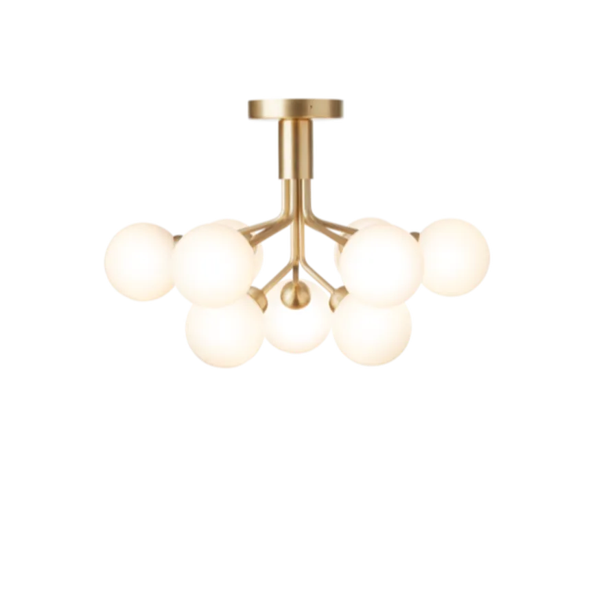 Nuura Apiales 9 taklampe messing/opal