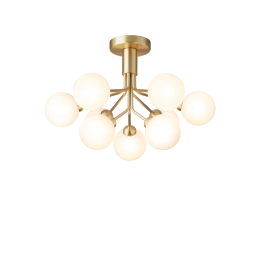 Nuura Apiales 9 taklampe messing/opal