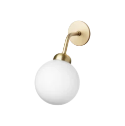 Nuura Apiales vegglampe - direkte montering - messing/Opal