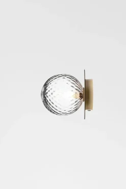 Nuura Liila 1 vegglampe/taklampe - medium - nordic gold / optikk