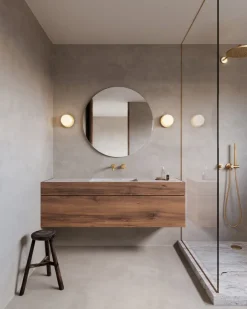 Nuura Liila 1 vegglampe/taklampe - medium - nordic gold / opal