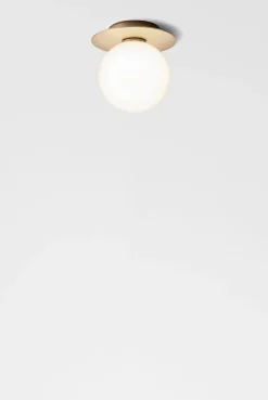 Nuura Liila 1 vegglampe/taklampe - medium - nordic gold / opal
