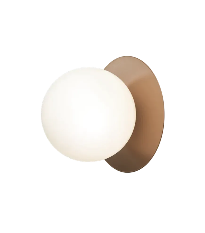Nuura Liila 1 vegglampe/taklampe - large - bronse / opal