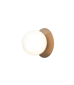 Nuura Liila 1 vegglampe/taklampe - medium - bronse/opal