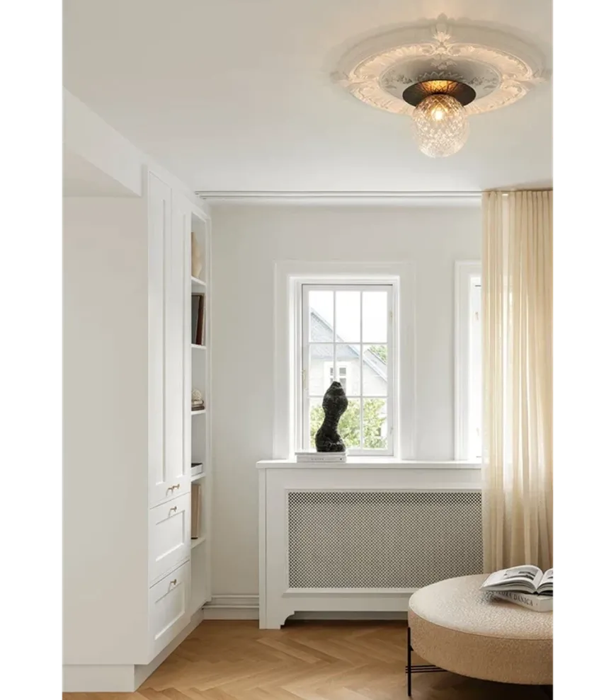 Nuura Liila 1 vegglampe/taklampe - large - svart / optikk