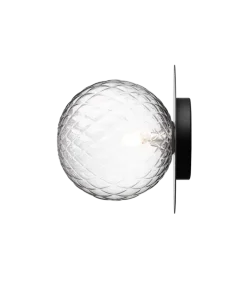 Nuura Liila 1 vegglampe/taklampe - large - svart / optikk
