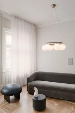 Nuura Miira 6 circular messing / opal
