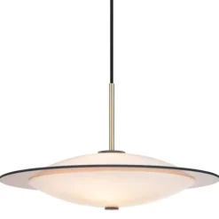Orbit takpendel 40 cm - Antikk messing/Opal