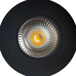 Out tiltbar lavtbyggende downlight utendørs 11W 3000K IP65 RA90 dimbar - Svart