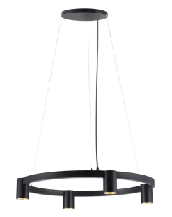 Oz K4 circular takpendel 60 cm - Svart/Gullfarget