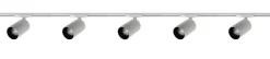 Oz spotskinne 5 spotter 2 meter - Pure white/Svart