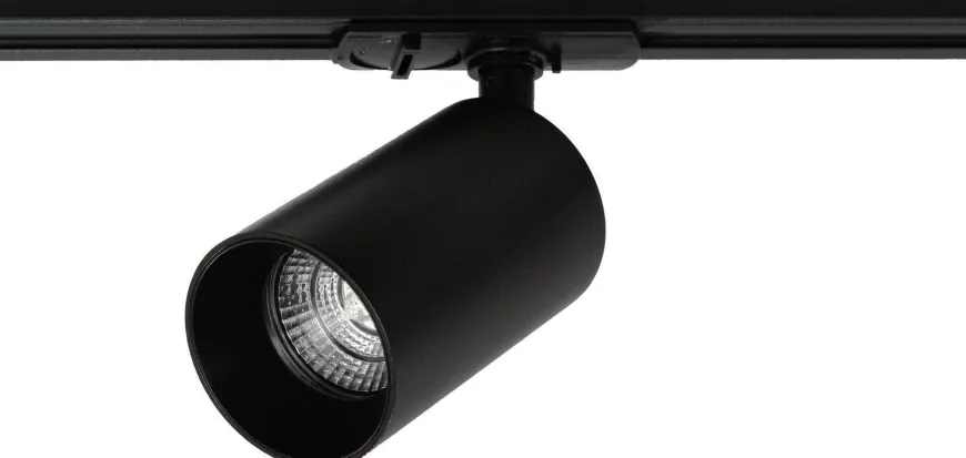 Oz spotskinne 5 spotter 2 meter - Svart/Gull