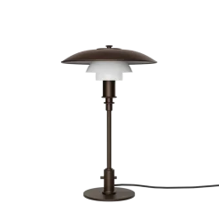 PH 3/2 Aged brass opal bordlampe