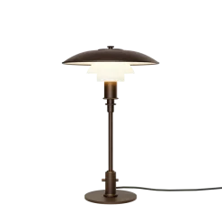 PH 3/2 Aged brass opal bordlampe