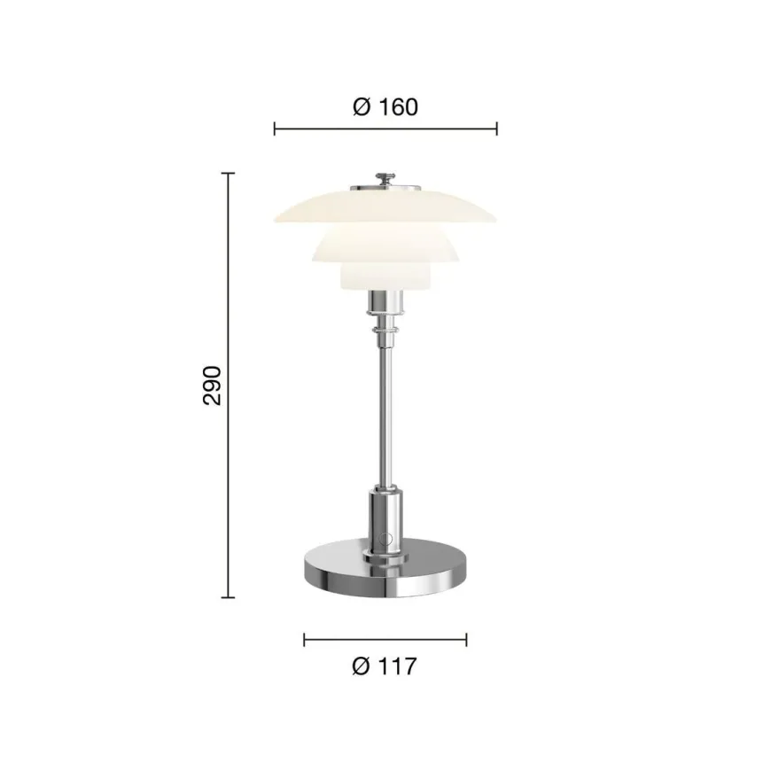 PH 1/1 bærbar bordlampe