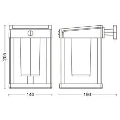 Philips Camill vegglampe 1,4W 3000 Kelvin IP44 solcelledrevet med dag/natt og bevegelse sensor